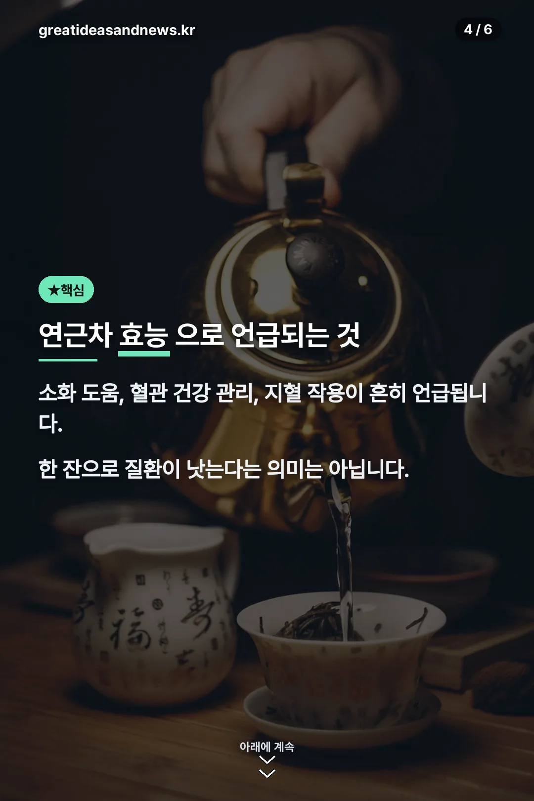 연근차 효능으로 언급되는 것