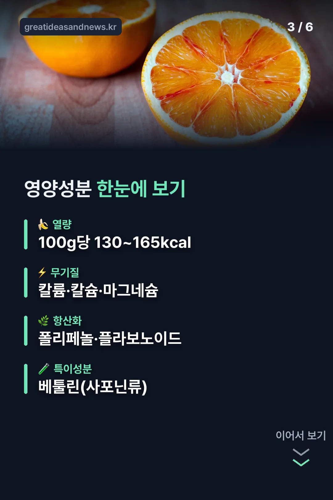 영양성분 한눈에 보기