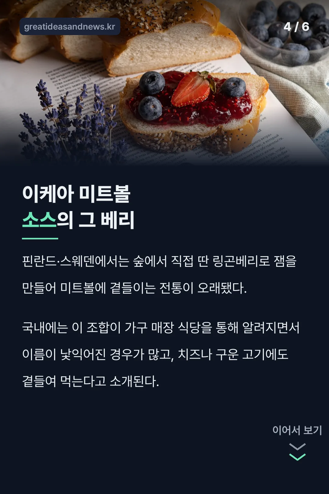 이케아 미트볼 소스의 유래